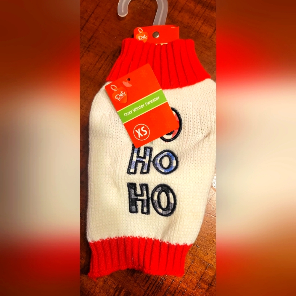 Pet Central Dog Cozy Christmas Sweater, Size X-Small